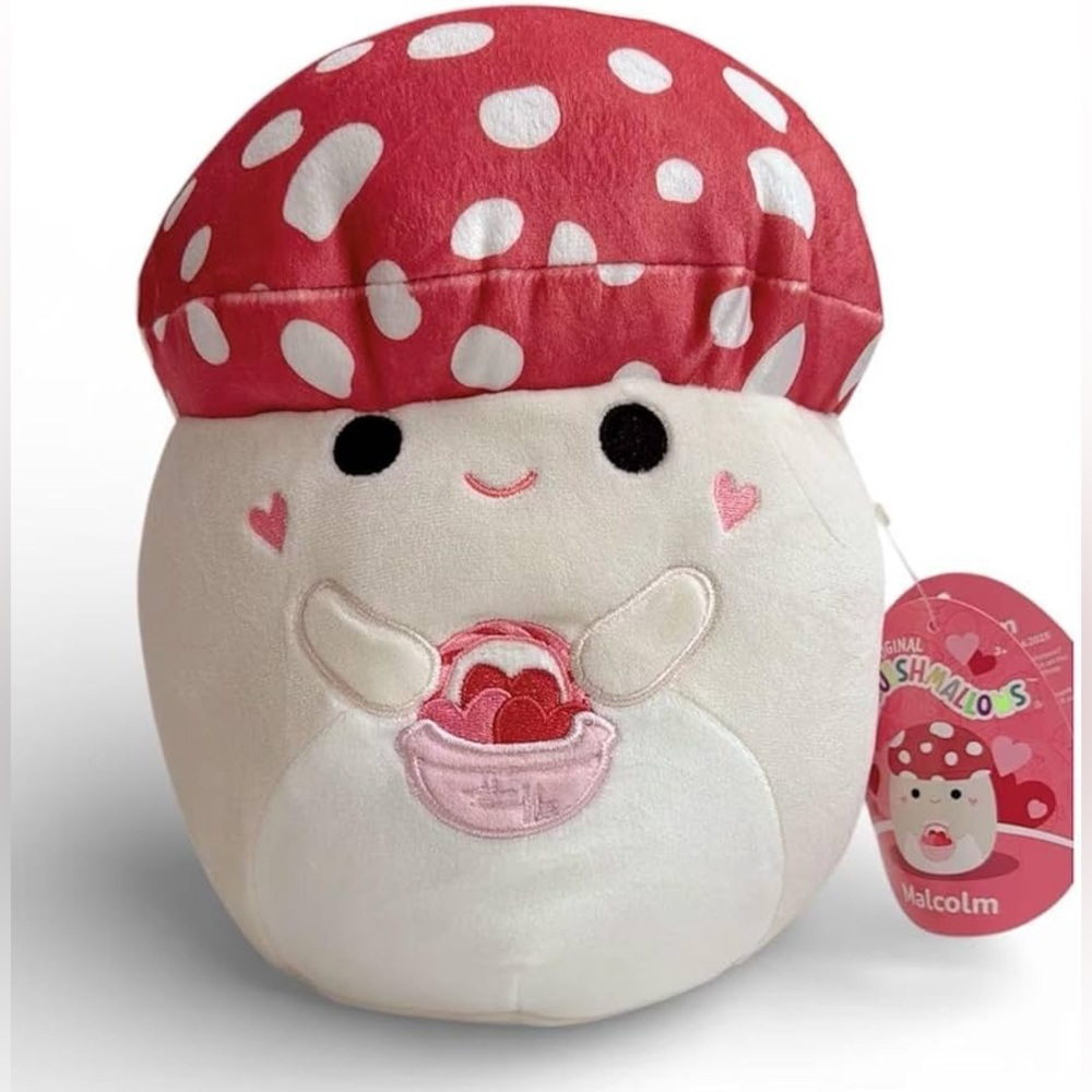 NWT Squishmallows Malcom the mushroom- 12 inch NWT